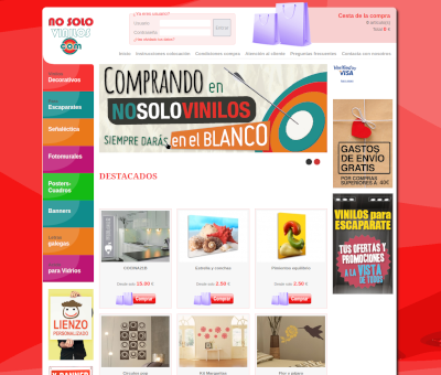 Captura de pantalla de la web nosolovinilos.com